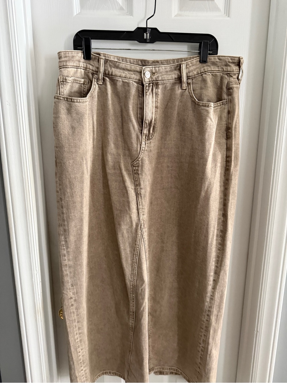American Eagle Outfitters Beige Tan Denim Skirt